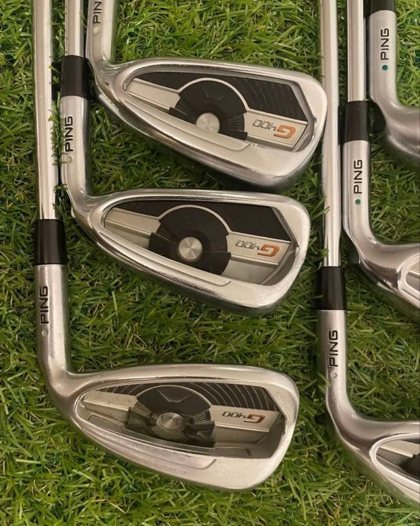 PING G400アイアン 6本 AWT 2.0 LITE ライ角　緑　SR
