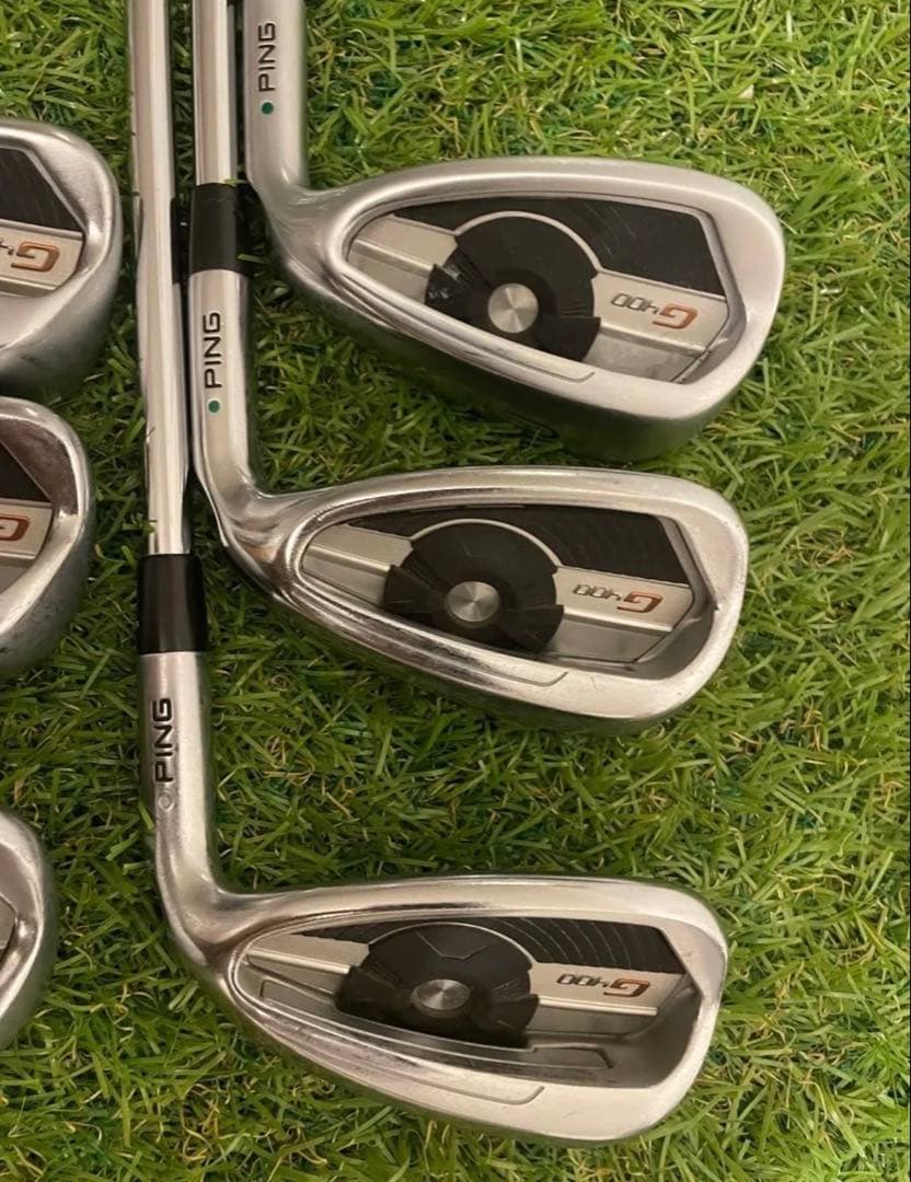 PING G400アイアン 6本 AWT 2.0 LITE ライ角　緑　SR