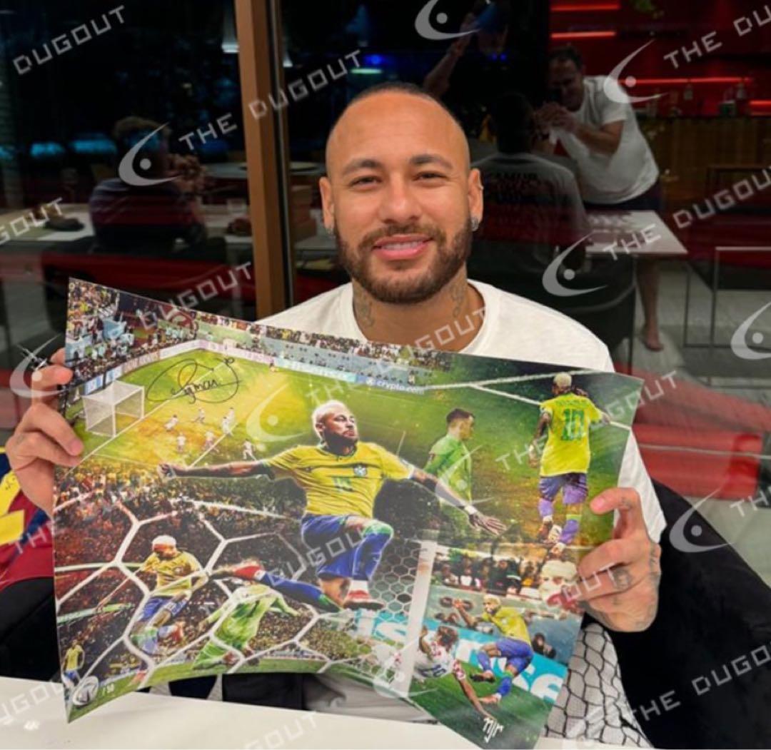 仁*田様 ネイマール直筆サイン neymar グラフィグアート シリアル1桁