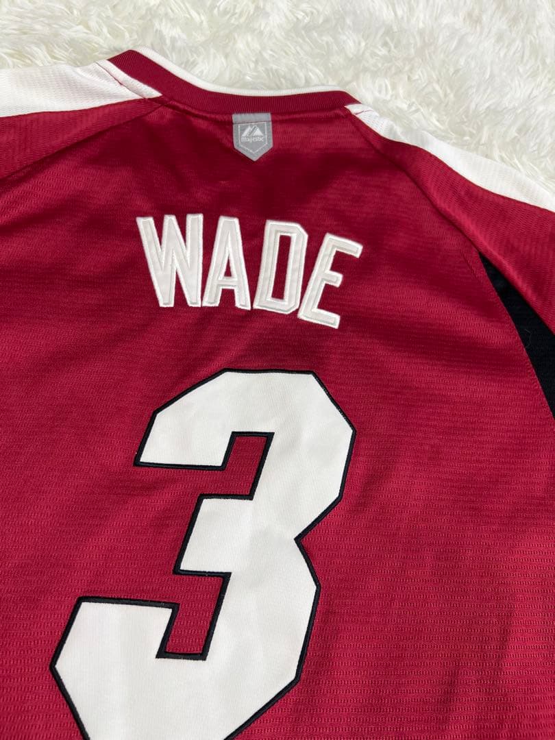NBA majestic ゲームシャツ　WADE Lサイズ