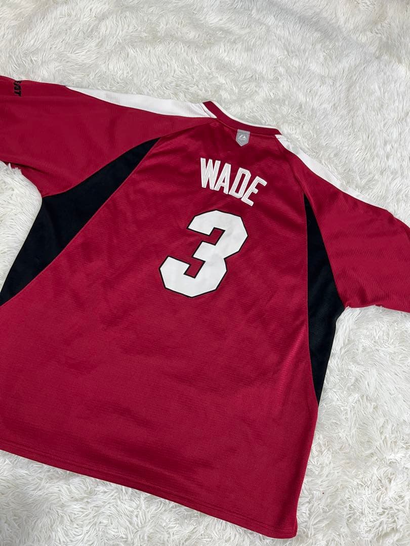 NBA majestic ゲームシャツ　WADE Lサイズ