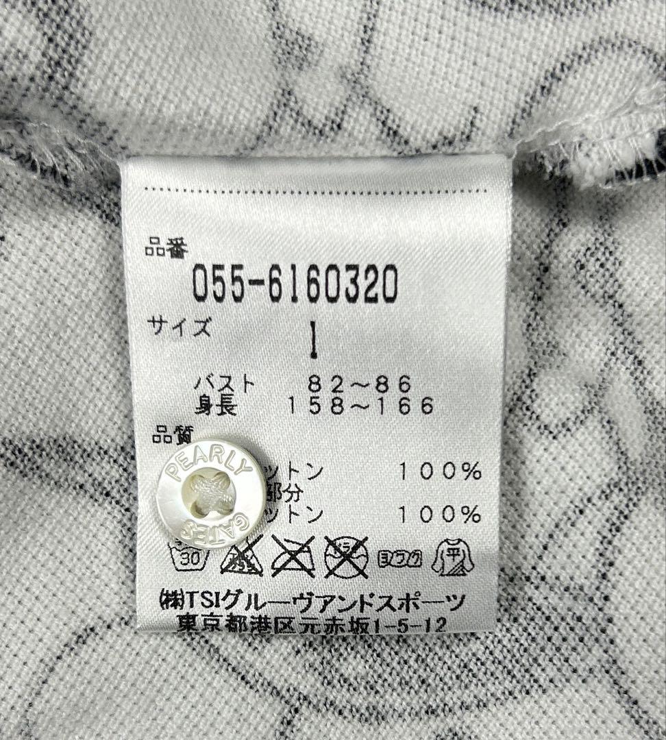 【希少／美品】パーリーゲイツ スヌーピー コラボ 総柄 ポロシャツ ブラック 1