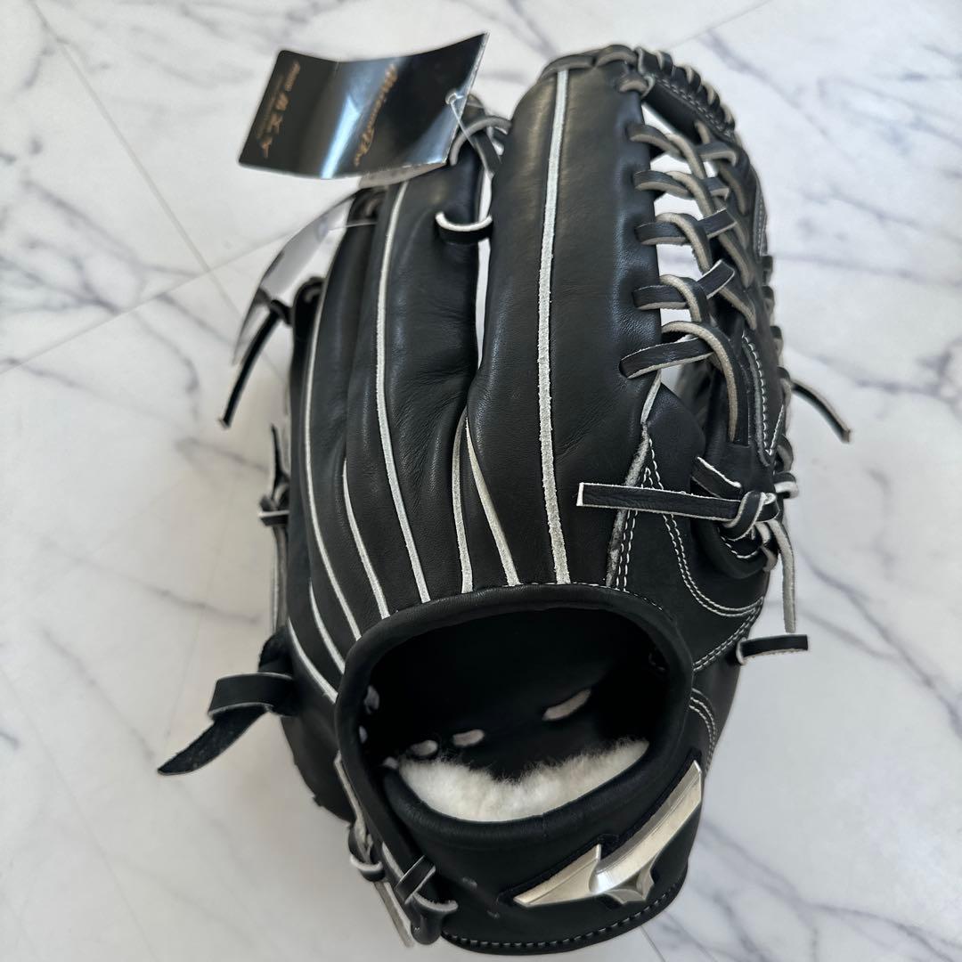 新品未使用　タグ付きMizuno Pro A51 軟式外野手用グローブ 黒