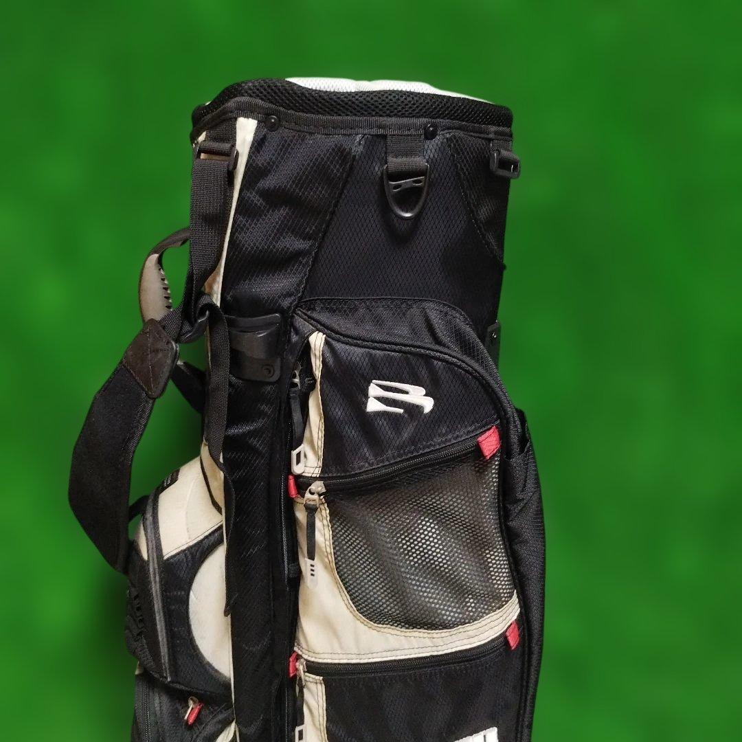 Burton スタンド式キャディバッグ 黒/ベージュ