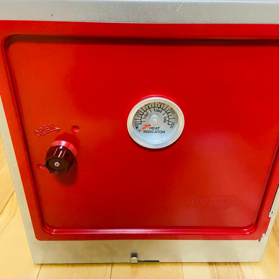コールマン Coleman キャンピングオーブンスモーカー 折りたたみ式 温度計