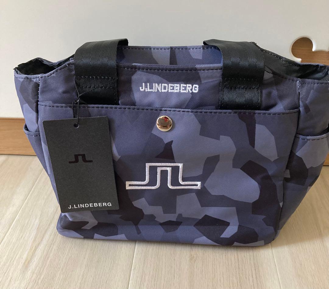 新品J.LINDEBERG カモフラージュゴルフカートバッグラウンドバッググレー