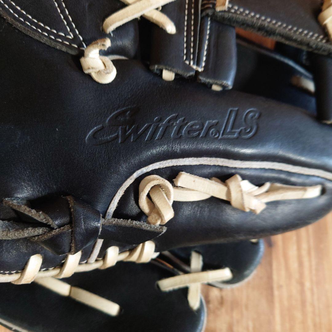 青ラベル　Mizuno 軟式グローブ 黒　一般　大人用　内野手　ビューリーグ