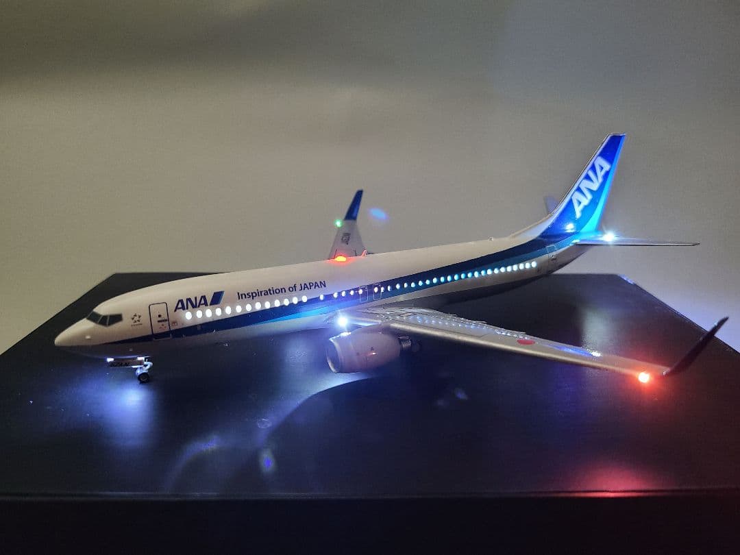 ANA BOEING 737-800\"TOITON BLUE\"LED仕様完成品