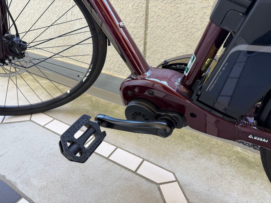 【送料込】e 電動アシストオフィスプレス自転車 7段変速 付属品完備
