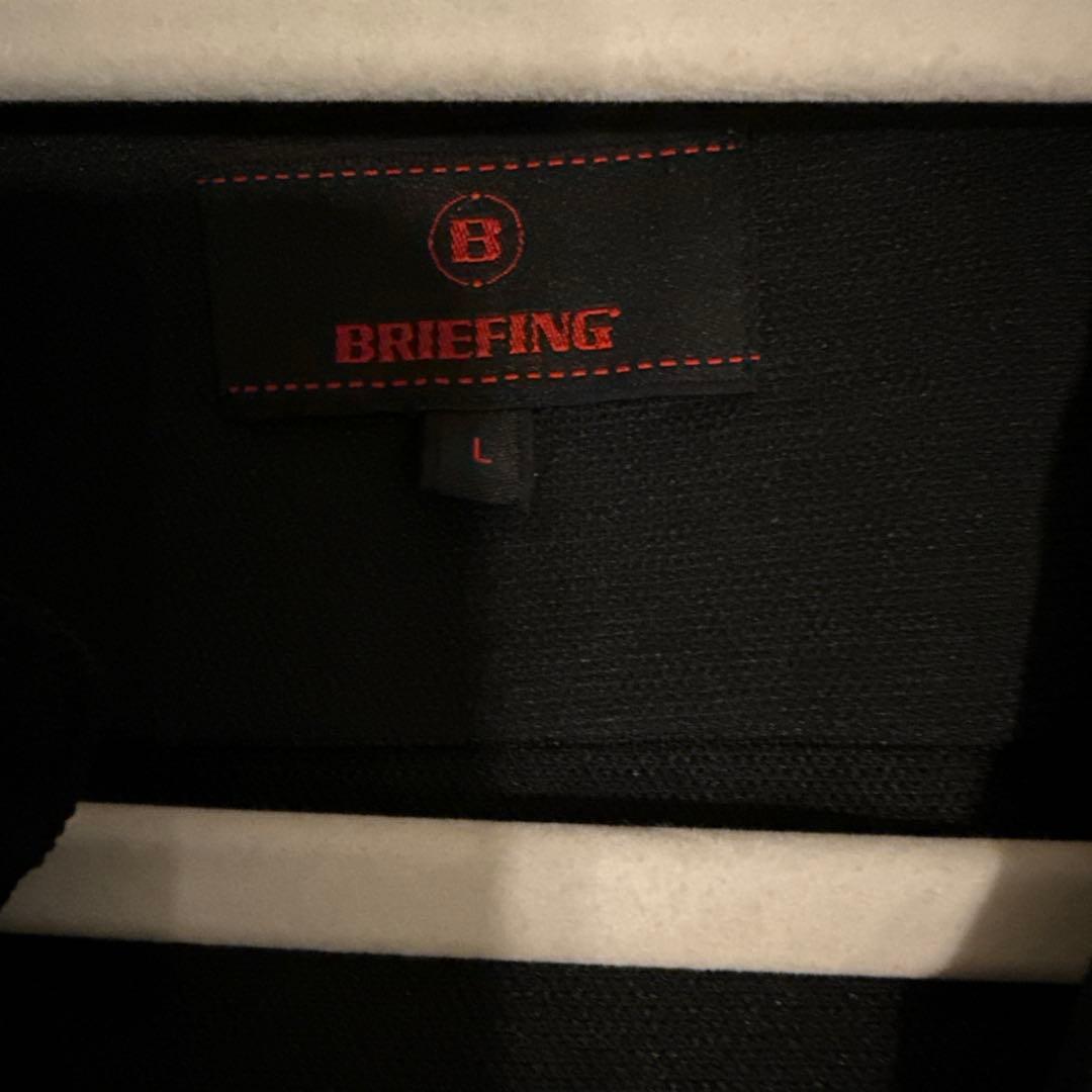 BRIEFING ブリーフィング ブラック ポロシャツ ロゴ入り
