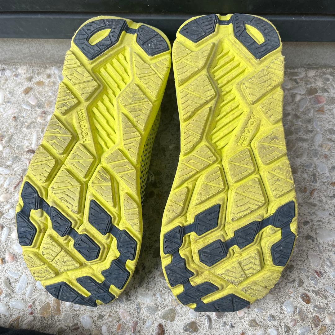 HOKA ONE ONE トレイルシューズ グレー/イエロー
