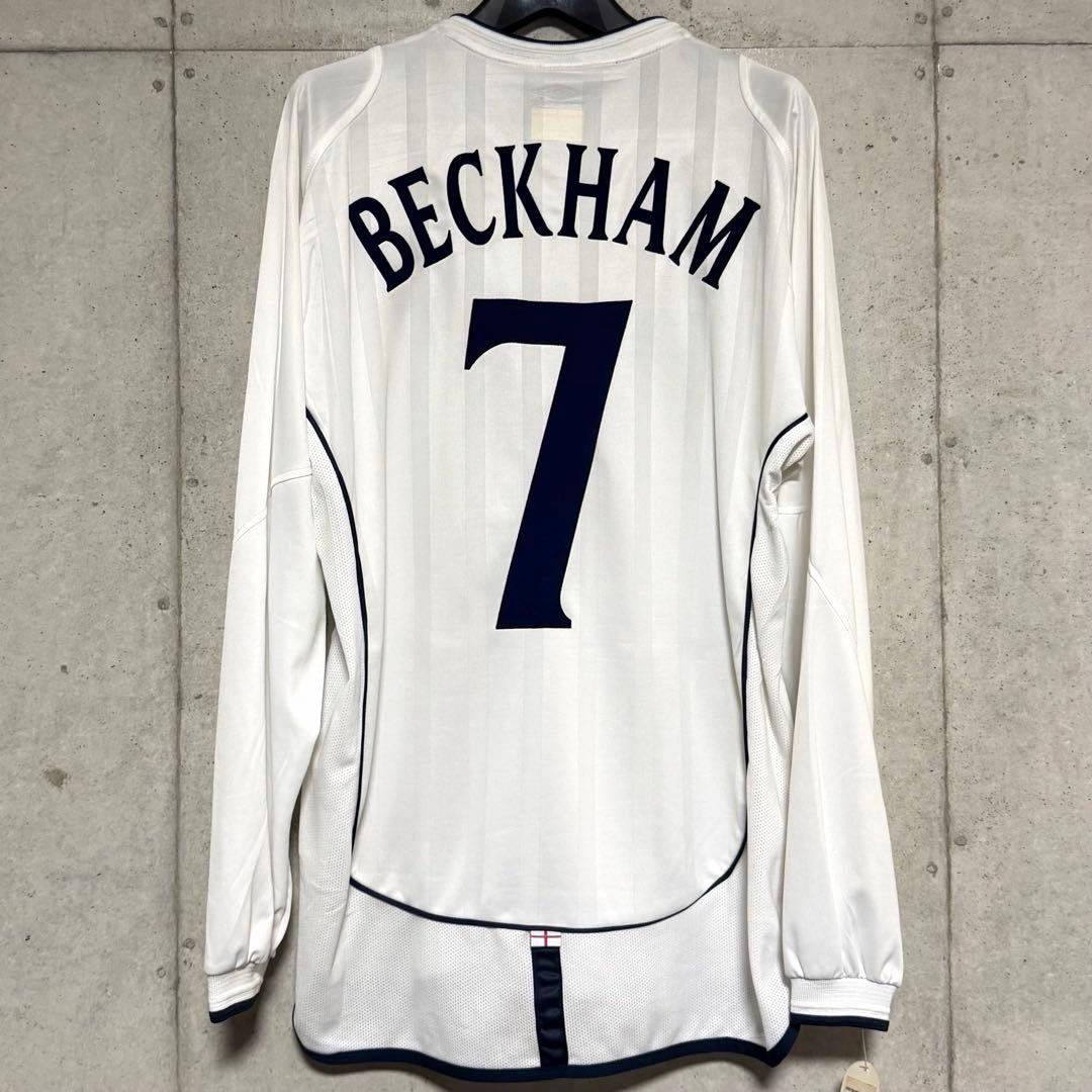 【新品/タグ付き】2002日韓W杯 イングランド代表 ♯7 ベッカム【Mサイズ】