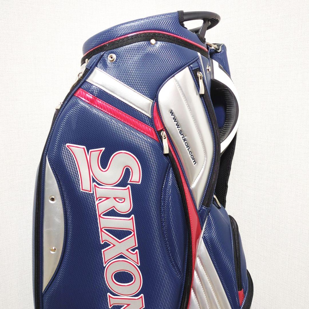 SRIXON スリクソン キャディバッグ レッド×ネイビー 4分割