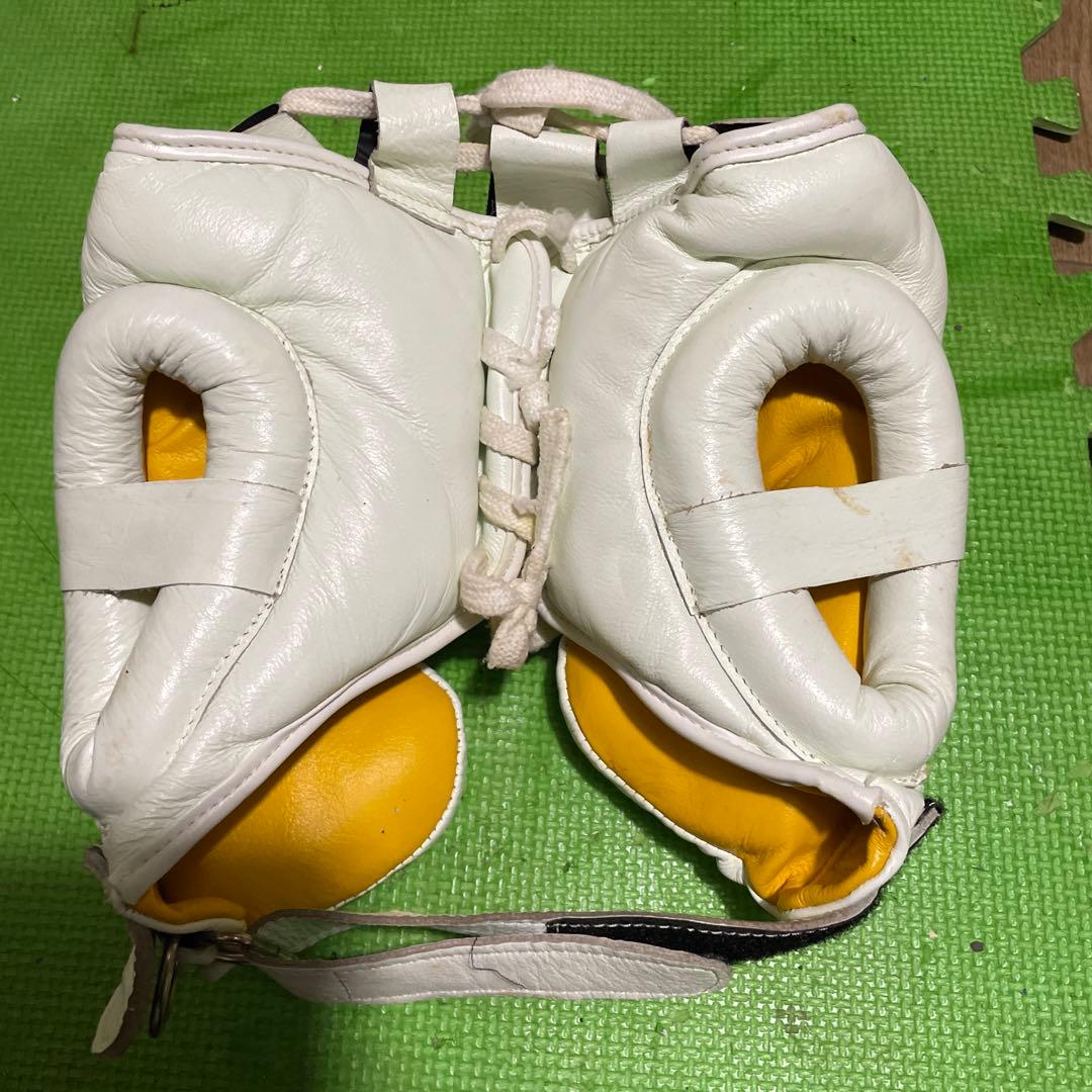 最終価格BODYMAKER 本革ボクシンググローブ サムライエッジ本革ヘッドギア