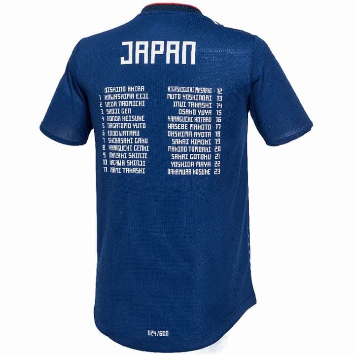 サッカー日本代表 メモリアルホームオーセンティックユニフォーム