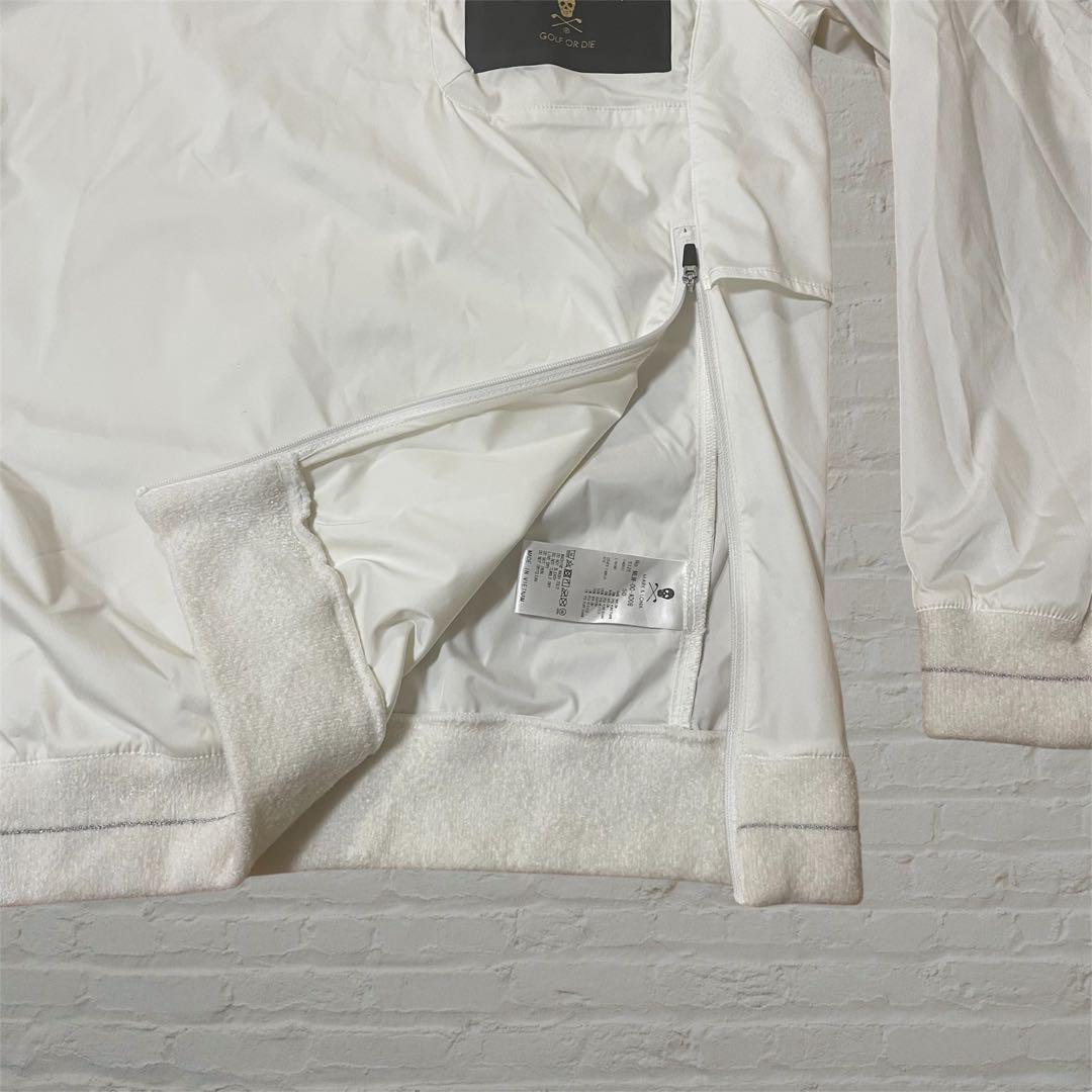 美品　MARK&LONA バックロゴプリント　ストレッチナイロントップス　50