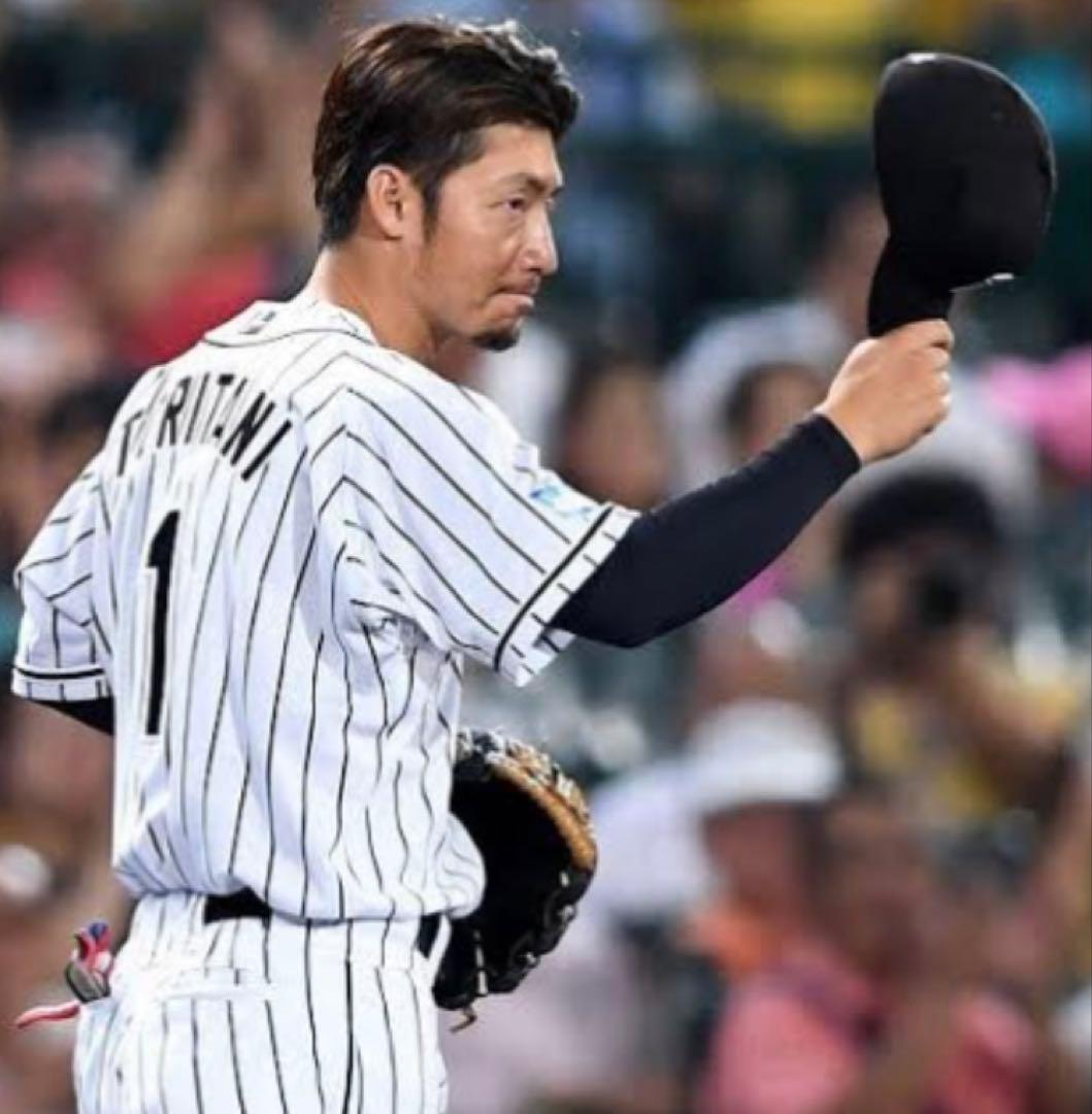 ミズノ製阪神タイガース白牙ユニホーム 鳥谷敬ユニフォーム1番L size