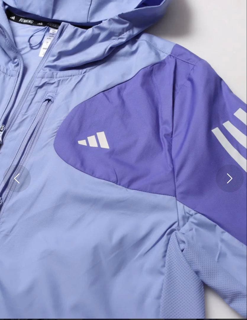 adidas ランニングウインドブレーカー ブルー　M
