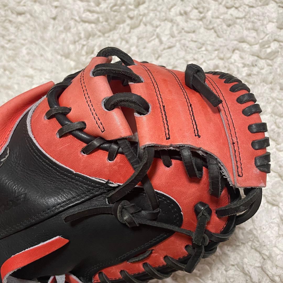 【ミサモモモ】 ゼット 矢野燿大 モデル 軟式 キャッチャーミット 野球
