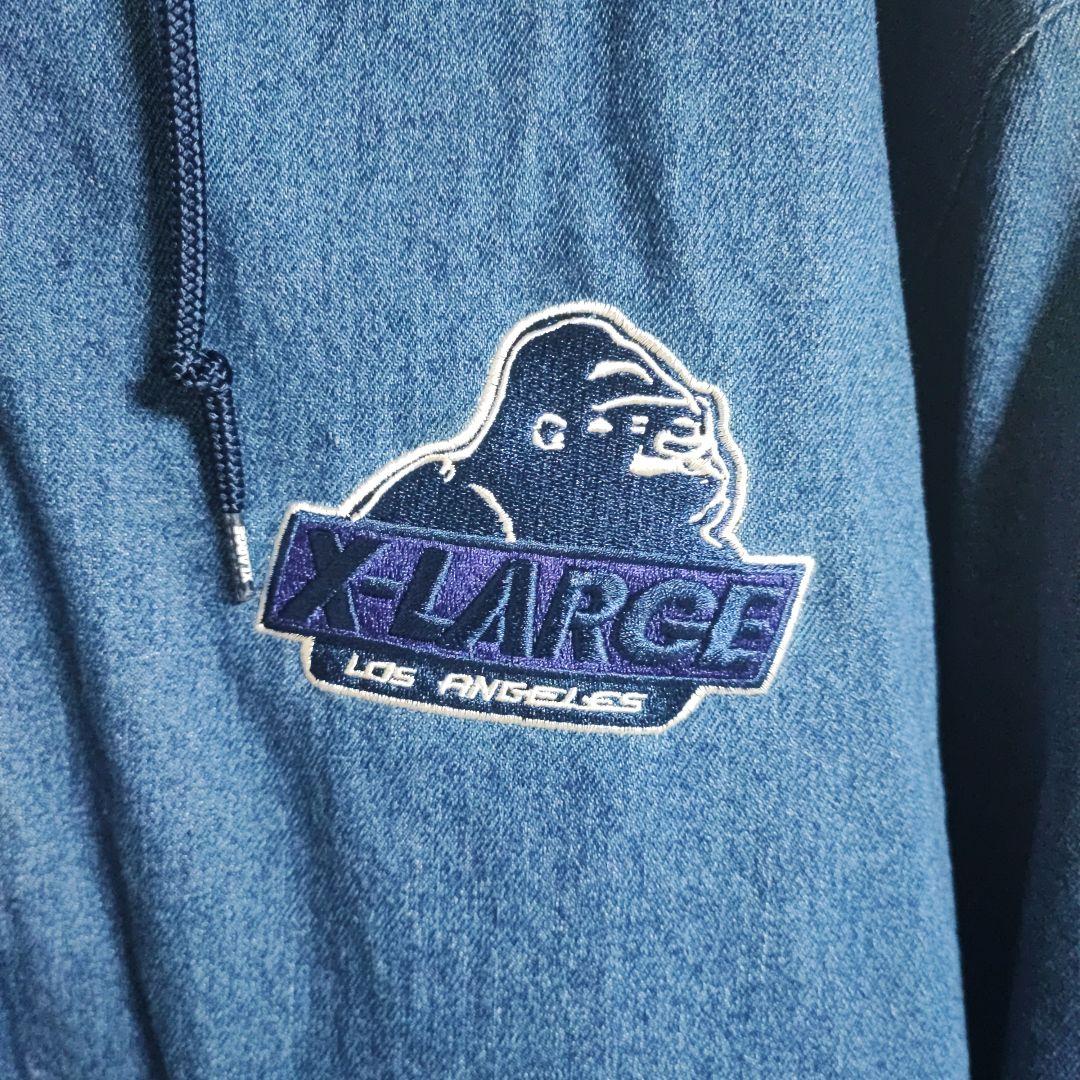 XLARGE フード付きジャケット ダークブルー