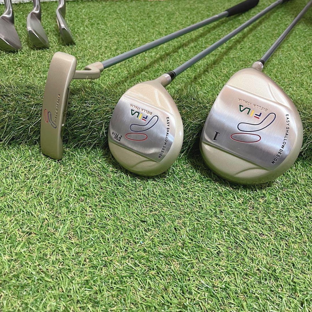 極美品 FILA統一 初心者に優しい レディースゴルフクラブ7本セット