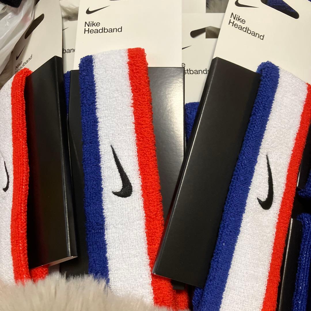 Nike リストバンド 、ヘッドバンドセット 5セット　トリコロールカラー