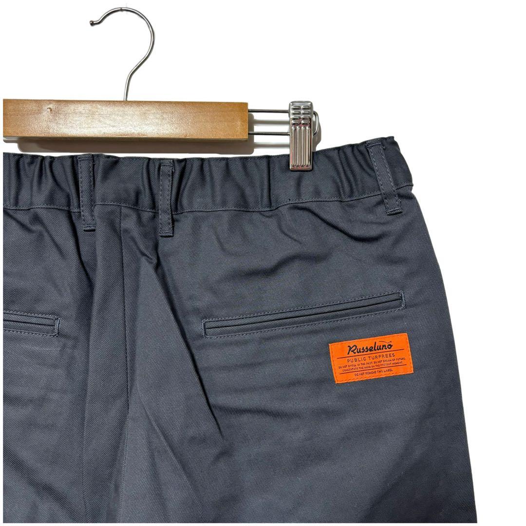 新品 ラッセルノ ゴルフ ワイド シルエット パンツ C.グレー M/L