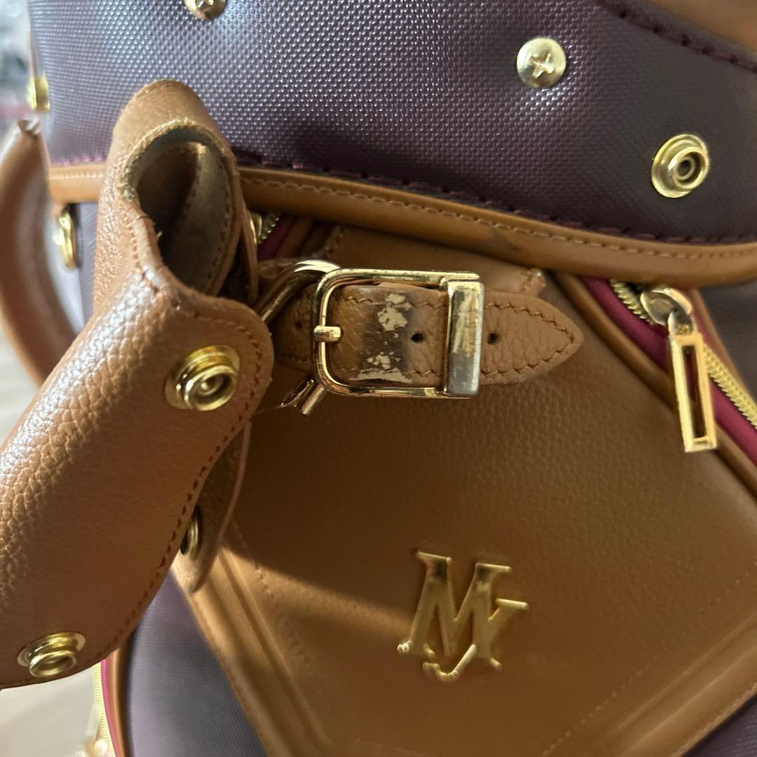 MAJESTY 赤茶 キャディバッグ 車輪付き