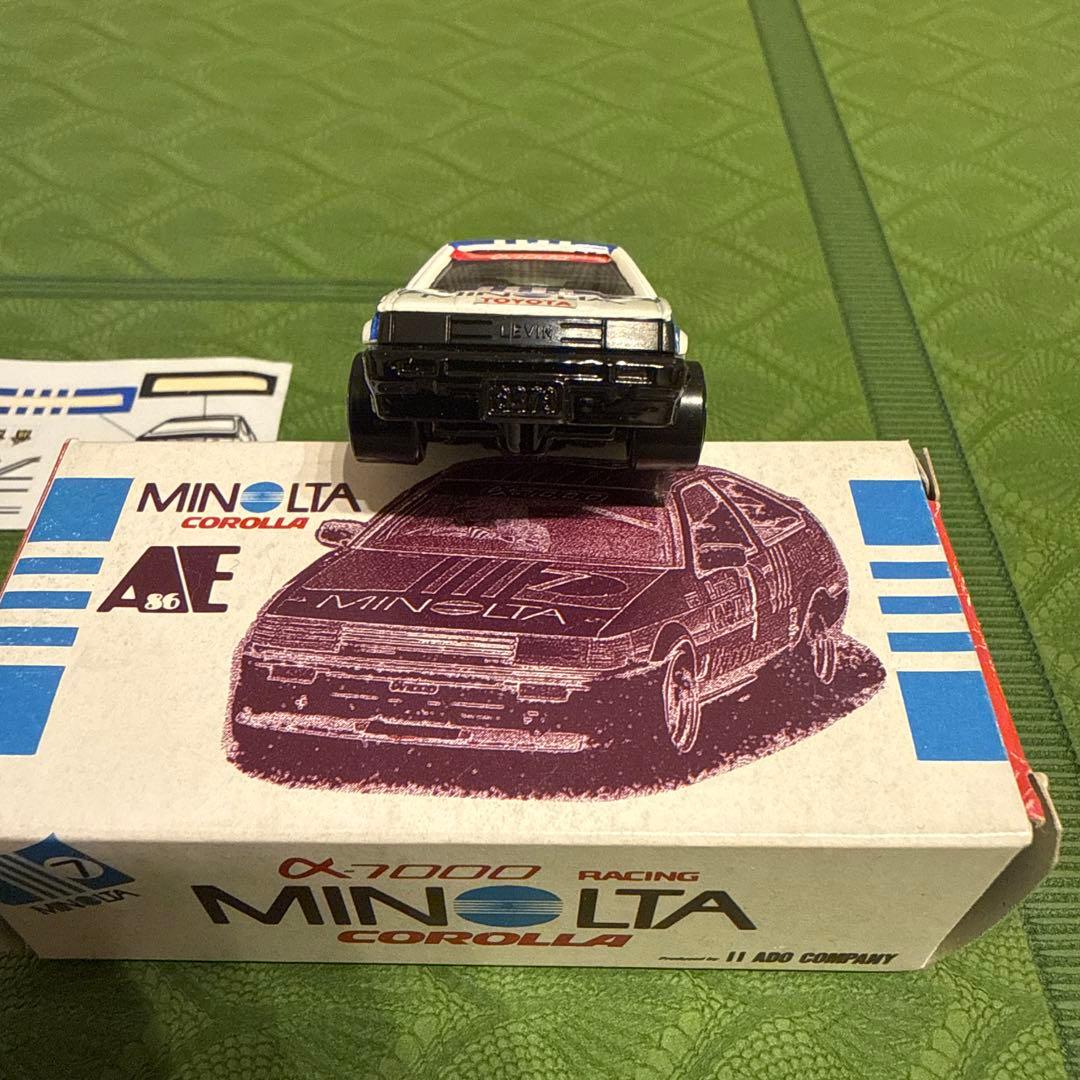 トミカ　アイアイアド特注　トヨタ カローラ レビン　日本製　ミノルタ AE86