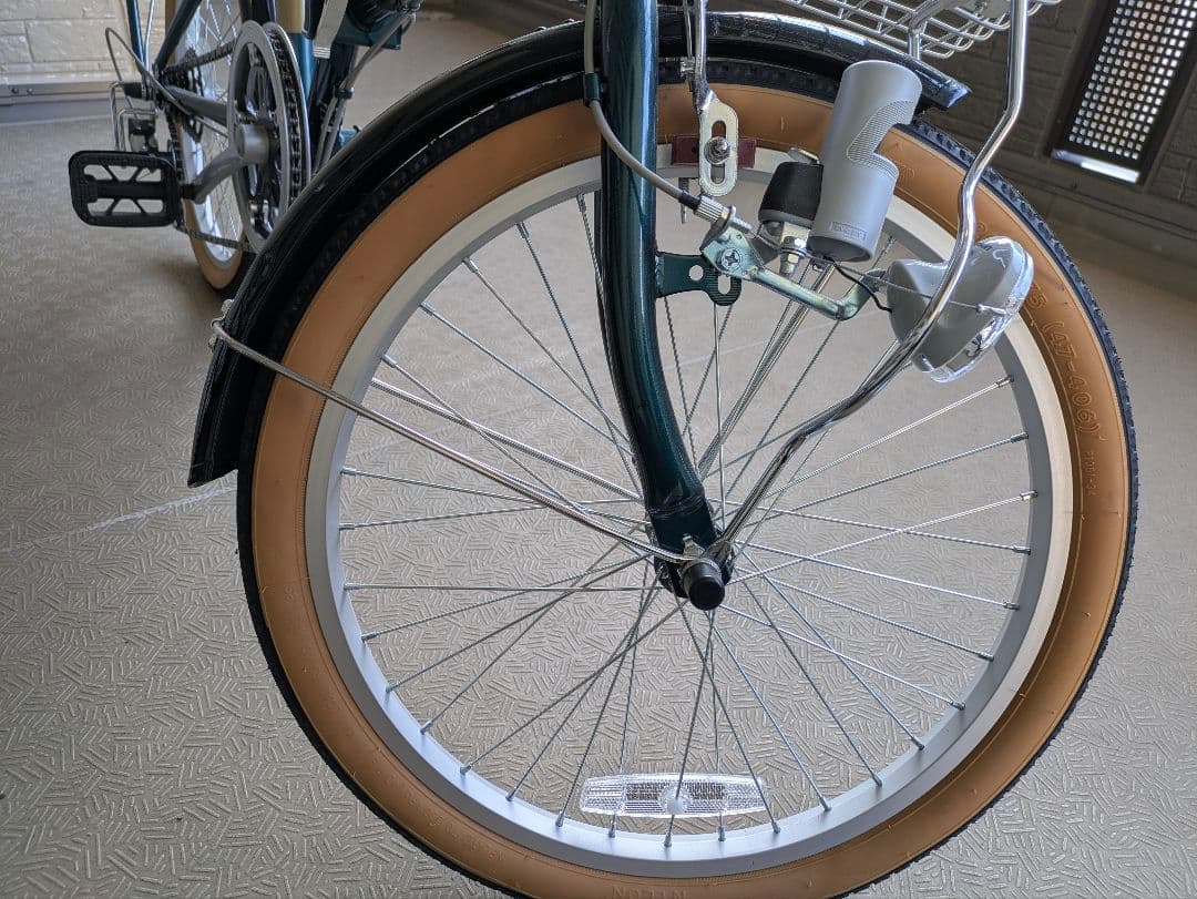 CAPTAIN STAG 折りたたみ自転車 ダークグリーン