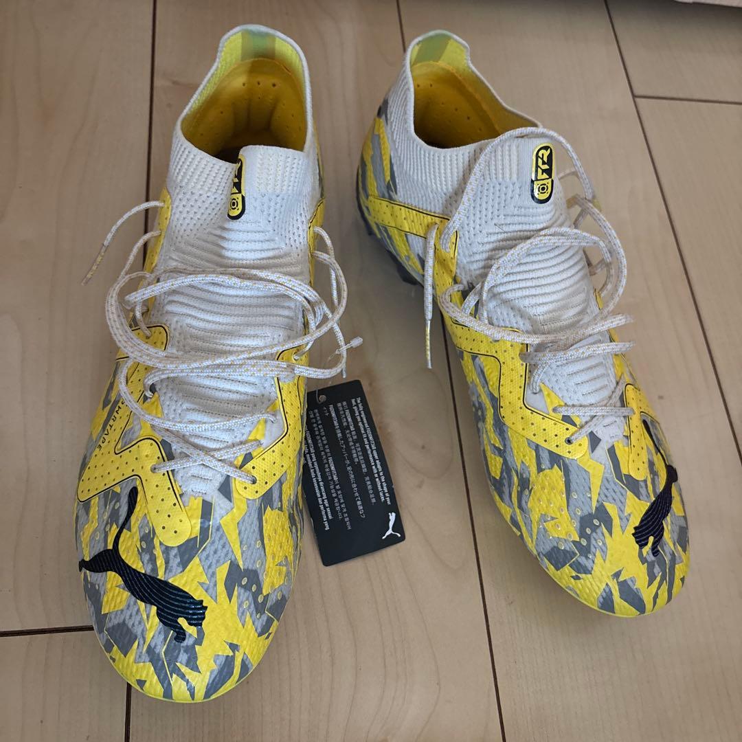 Puma イエロー迷彩 スパイク