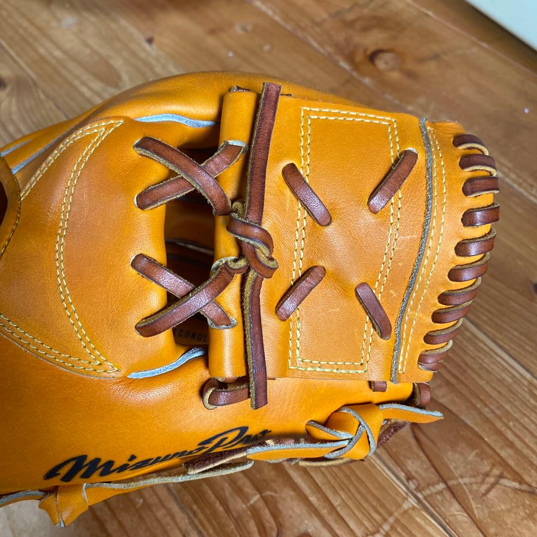 【美品】右投用 ミズノプロ グローブ 内野手用 旧ミズノマーク