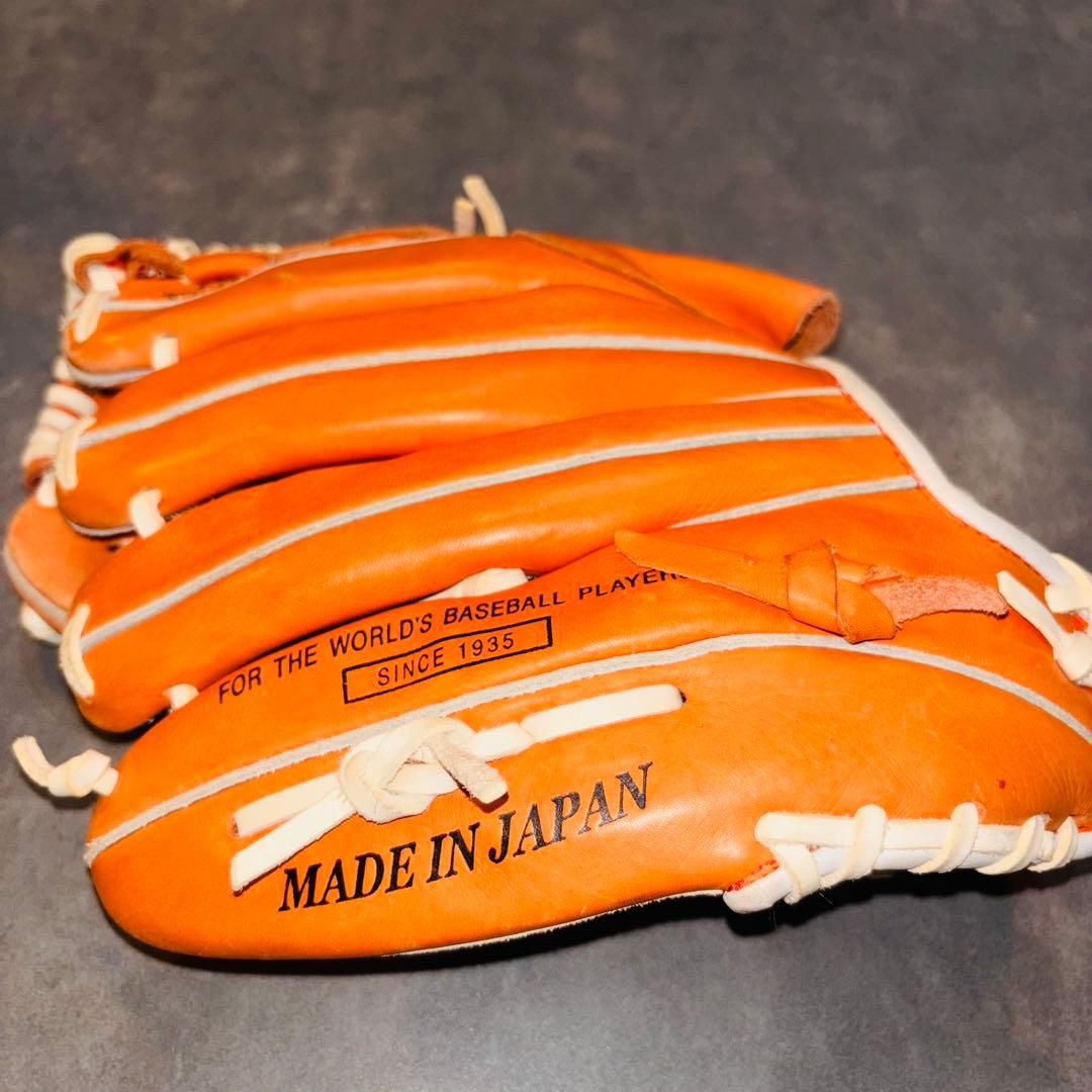 美品！日本製 デサント The Stadium 投手用 グラブ グローブ 本革