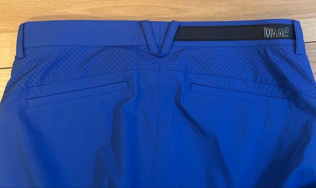 ワック　メンズ ゴルフロングパンツ　青