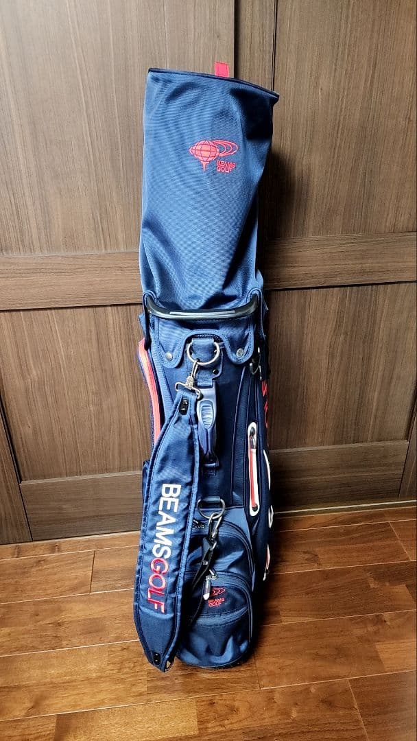 BEAMS GOLF キャディバッグ ネイビー