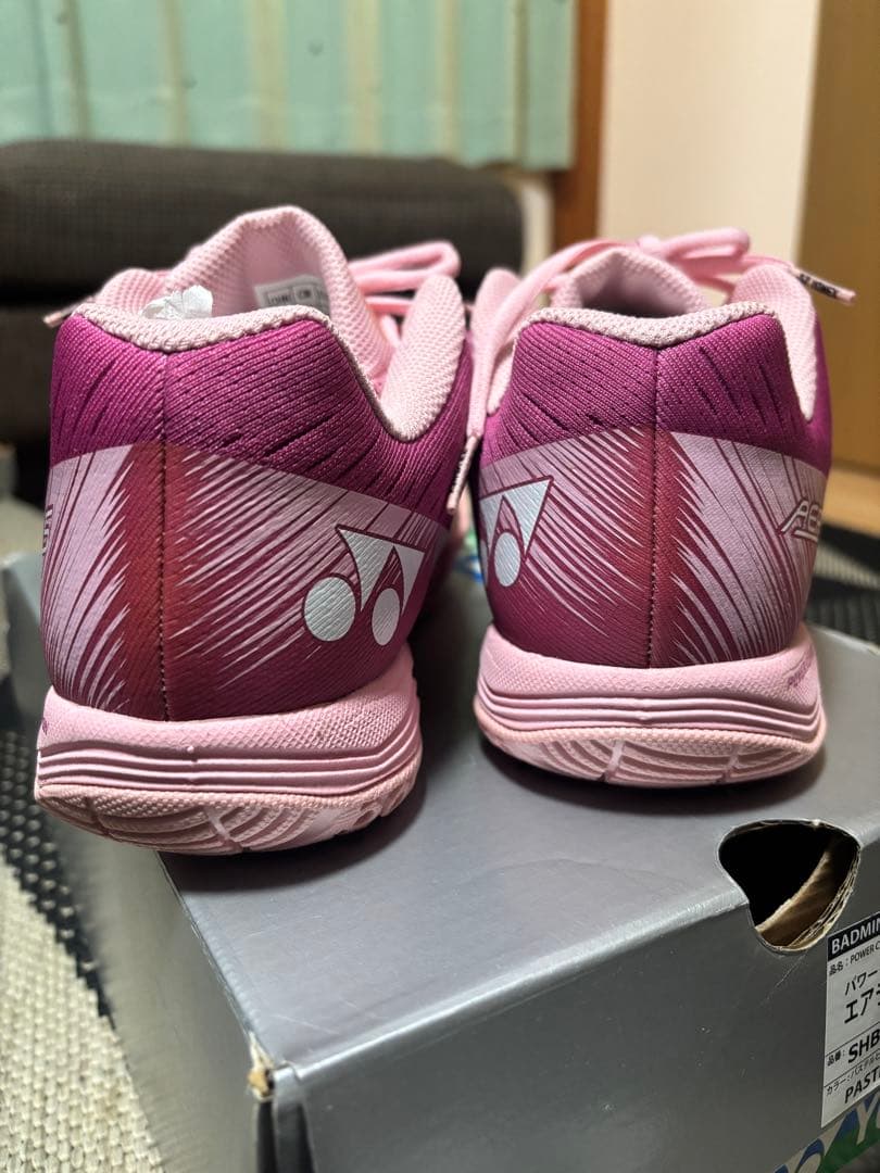 YONEX バドミントンシューズ SHBAZL 24.5cm パステルピンク