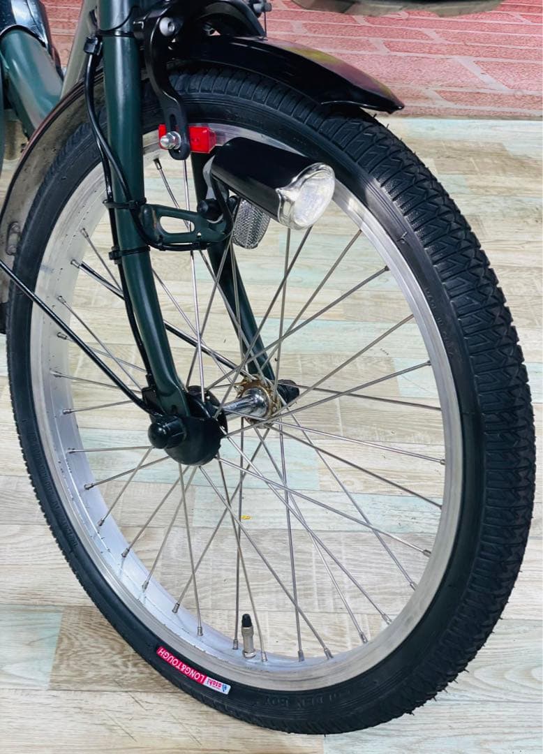 K1991 電動自転車パナソニック子供乗せ 20インチ 8Ah グリーン