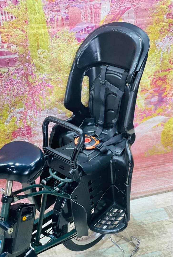 K1991 電動自転車パナソニック子供乗せ 20インチ 8Ah グリーン