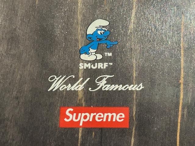 ♪送料無料★Supreme★希少★デッキ★Smurfs★2022AW★赤★新品♪