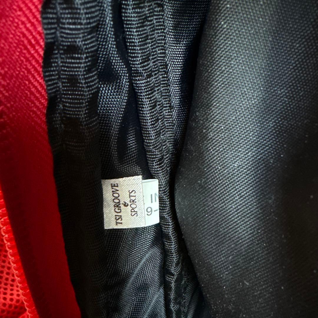 パーリーゲイツ　キャディバッグ　総柄　白　赤ショルダー式　スタンド式　軽量