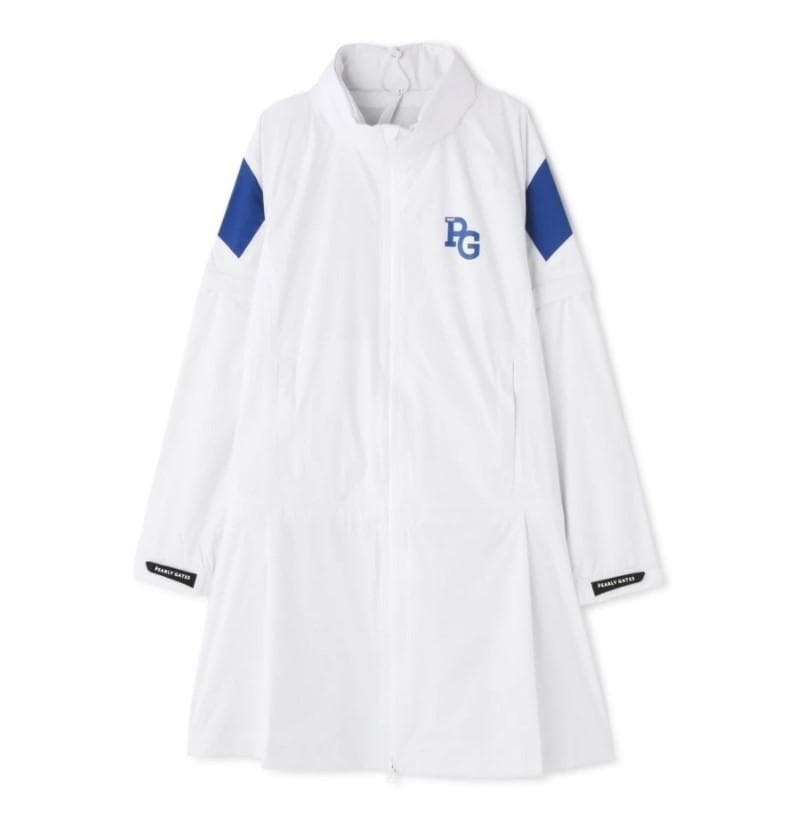 542　パーリーゲイツ ビックロゴレインワンピース定価44000円 白 2