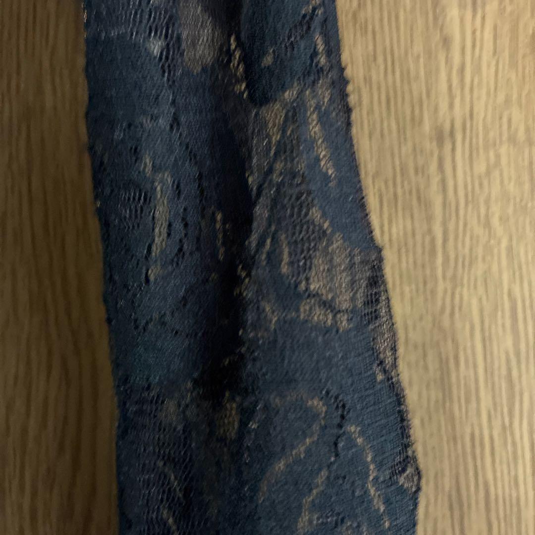 社交ダンス用レースドレス 黒白花柄