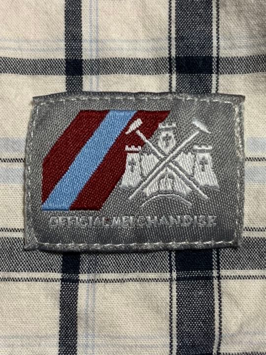 英国でも入手不可能！West Ham U メンズ半袖シャツ cotton100%