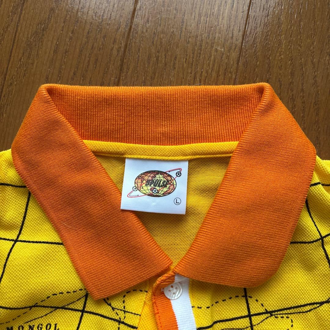 清水エスパルス　イエローマップデザインポロシャツ L