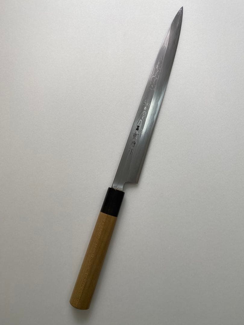 【未使用】重房 鍛地 柳刃包丁 9寸 桐箱付き
