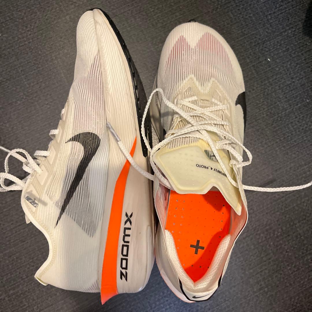 Nike ZoomX スパイクシューズ ホワイト/オレンジ　プロトタイプ26.5