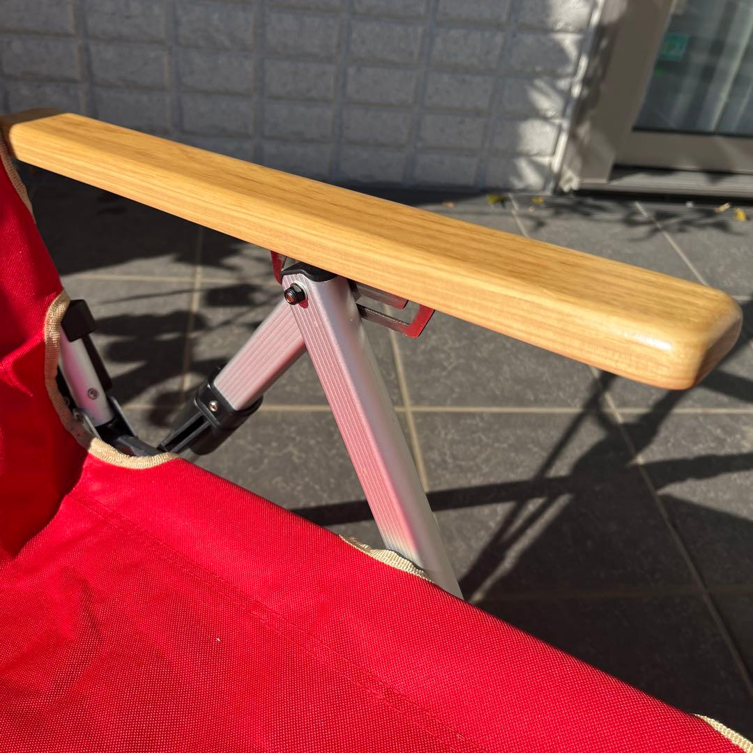 ★希少★美品Coleman Lay Chair コールマン　レイチェア レッド②