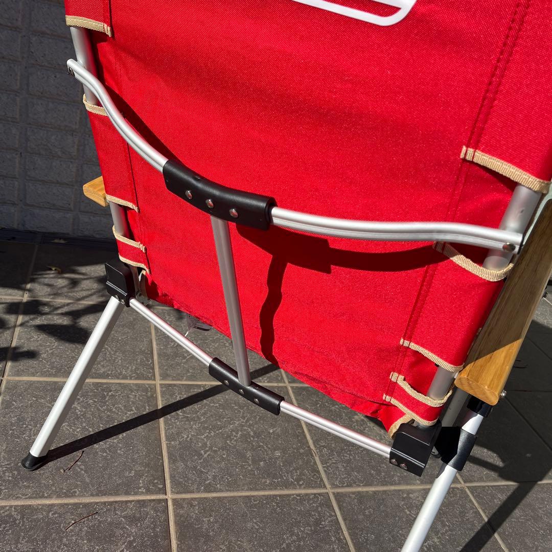★希少★美品Coleman Lay Chair コールマン　レイチェア レッド②