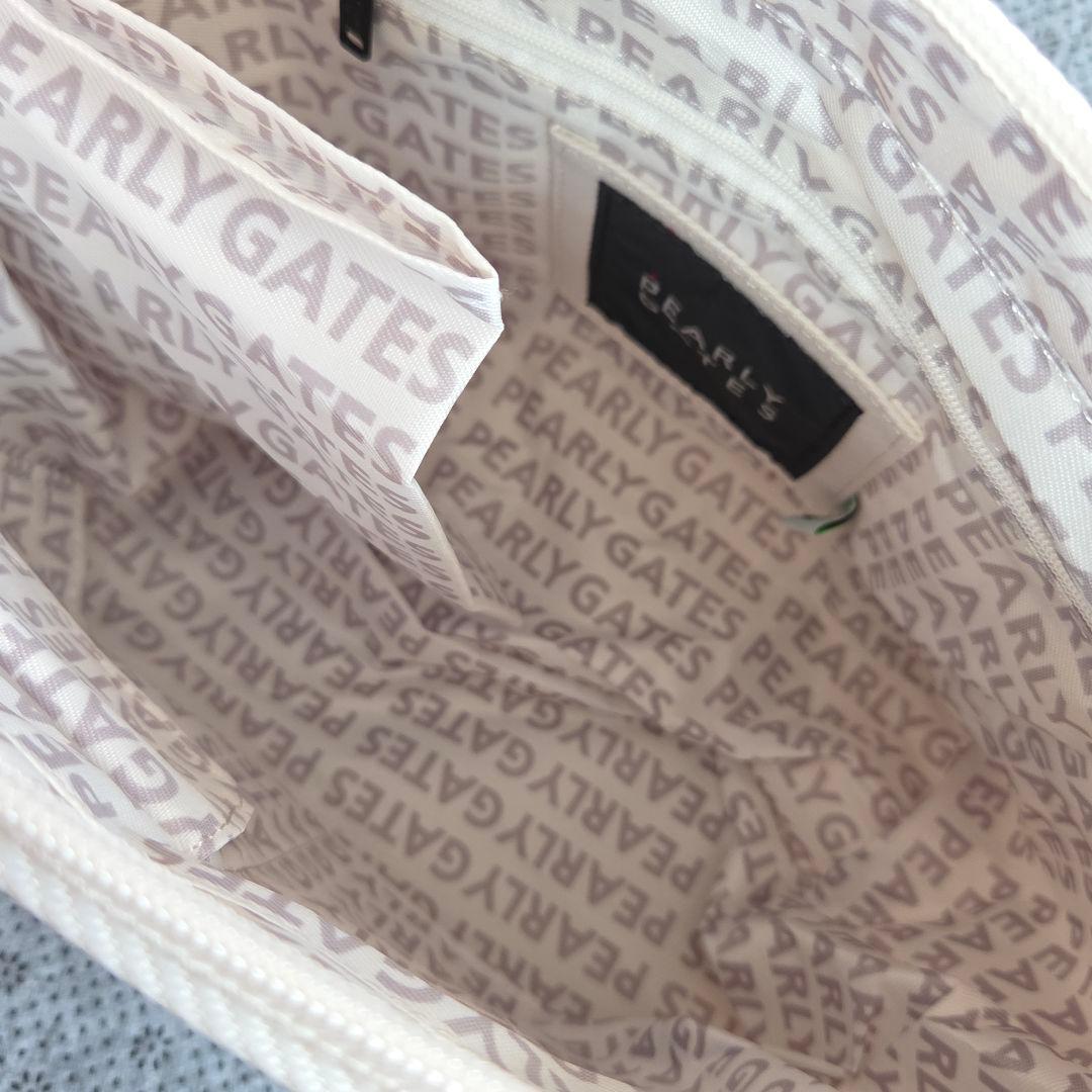 《美品》PEARLY GATES パーリーゲイツ ゴルフ カートバッグ ホワイト