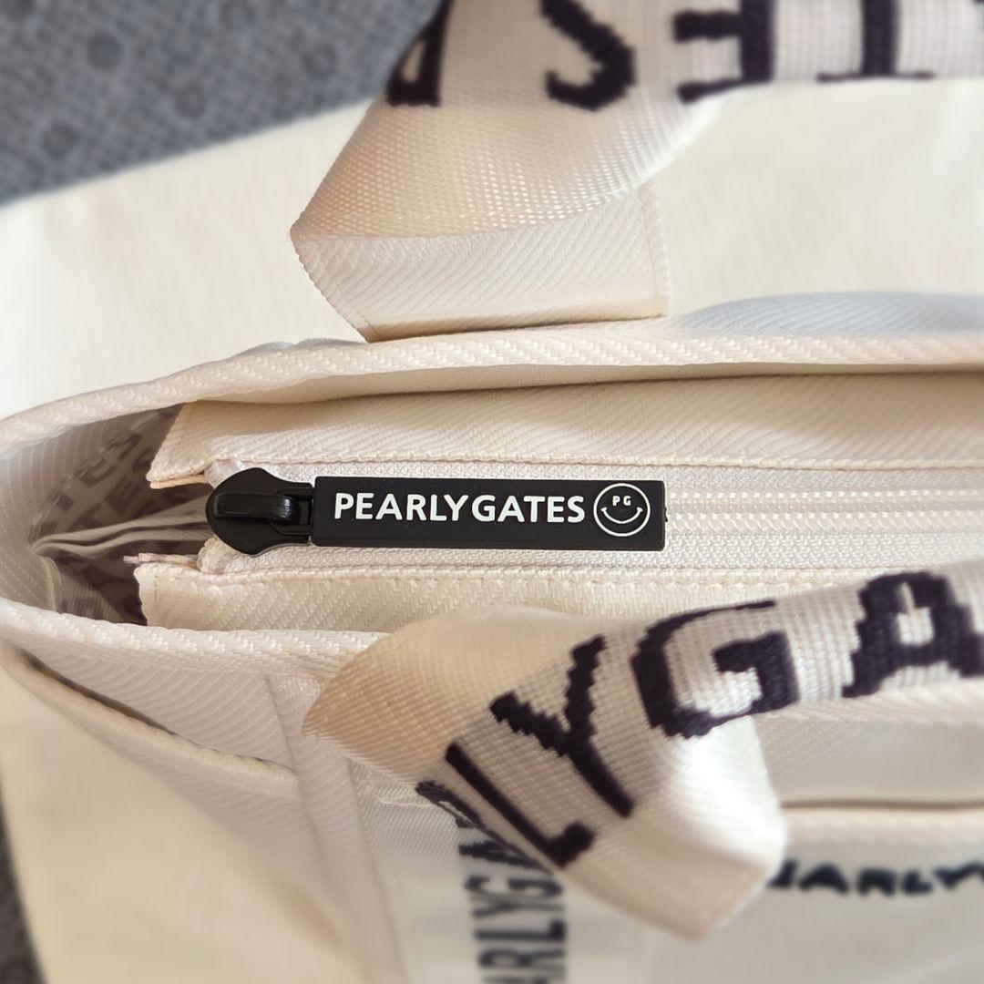 《美品》PEARLY GATES パーリーゲイツ ゴルフ カートバッグ ホワイト